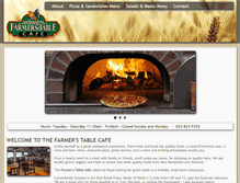 Tablet Screenshot of farmerstablecafe.com